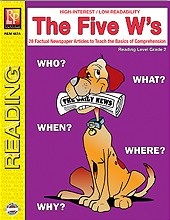 FIVE W’S / READING LEVEL 2 (BOOK)