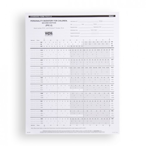 PIC-2 STANDARD FORM PROFILE (PAD OF 100)