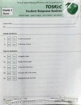 Student Response Booklets