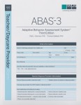 ABAS-3 Infant and Preschool: Teacher/Daycare Provider Forms (25)