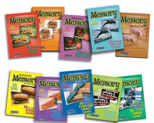 PHOTOGRAPHIC MEMORY MATCHING GAMES (SET OF 10)