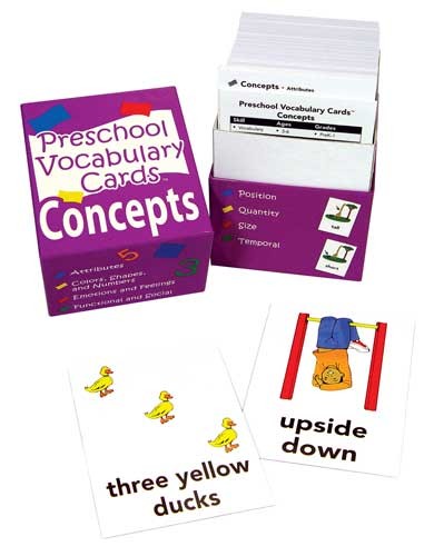 PRESCHOOL VOCABULARY CARDS / CONCEPTS