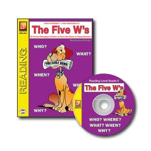 FIVE W’S / READING LEVEL 2 (BOOK & RESOURCE CD)