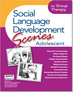 SOCIAL LANGUAGE DEVELOPMENT SCENES / ADOLESCENT