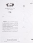 SIPT Kinesthesia Test Sheet (Pack of 25)