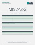 MIGDAS-2 Diagnostic Interview for Adults with Verbal Fluency Form