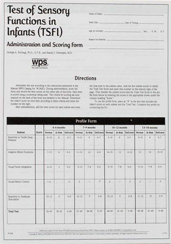 TSFI ADMINISTRATION AND SCORING FORMS (100)