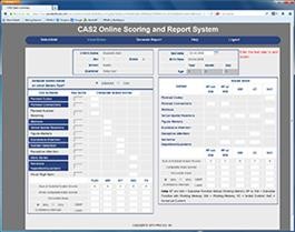 CAS2 ONLINE SCORING AND REPORT SYSTEM