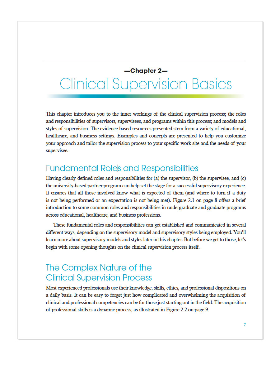 Reflective Supervision Clinical Supervision Template